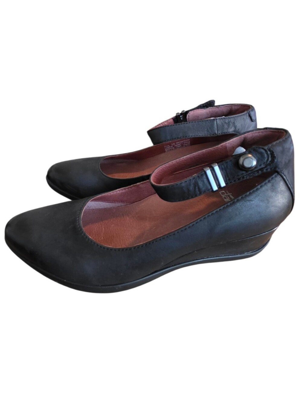 Dansko Shoes Womens 36 Shaylee Wedge Ankle Strap Waterproof Leather Shoes